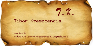 Tibor Kreszcencia névjegykártya